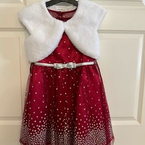 Little girls Christmas dress size 7
